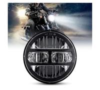 DZSQEGBX Projector Lights Motorcycle Projector Led Headlight 5.75" H4 Headlamp With DRL For XL1200C For XL883C For FXDWG For FXSTC For FXR2 FXR3 FXR4(Black)