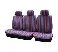 DZSQEGBX Rear Seat Protector 2+1 Van Truck Seat Covers Universal Transporter/Van Interior Accessories For Citroen For Jumpy(Red)