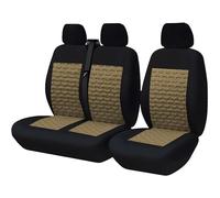 DZSQEGBX Rear Seat Protector 2+1 Van Truck Seat Covers Universal Transporter/Van Interior Accessories For Citroen For Jumpy(Black Yellow)