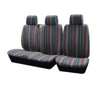 DZSQEGBX Rear Seat Protector 2+1 Van Truck Seat Covers Universal Transporter/Van Interior Accessories For Citroen For Jumpy(Blue)