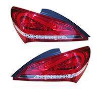 DZSQOMHGD Car Rear Light Assemblies For Hyundai For Genesis Coupe 2009 2010 2011 2012 2013-2018 LED Tail Light Rear Lamp DRL+Brake+Park+Signal Rear Tail Light Lamp Lens(Red Cover)