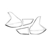 DZSQOMHGD Tail Light Guard ABS Rear Bumper Tail Light Cover Trim Car Exterior Warming Brake Lamp Hood For Mitsubishi For Xpander 2017 2018 2019 2020 2021 Rear Tail Light Cover Protector(Chrome)