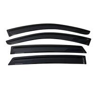 DZSQOSJB Wind Deflectors For VW For Touareg 2004-2016 Side Window Wind Deflectors Visors Black Rain Guard Door Visor Vent Shades Dark Smoke Ventvisor Car Wind Deflectors