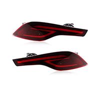 DZSQTGJKIO 1Pair Red Lens Rear Bumper Reflector Lamp Tail Brake Light Car Fog Lamp For CRV For CR-V 2017 2018 2019 Taillamp Warning(Model C)