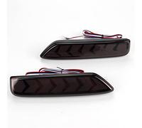 DZSQTGJKIO 2pc For Mitsubishi For Xpander 2021 2022 12V LED Rear Bumper Reflector Light Car Driving Brake Rear Tail Light Taillamp Warning(Black)