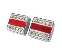 DZSQTGJKIO 2pcs 12v Rear Trailer Tail Lights Kit Truck Waterproof Universal Campers Trailer Taillights Taillamp Warning