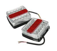 DZSQTGJKIO 2Pcs Rear Trailer Tail Lights Kit 12V Boat Marker Truck Waterproof Submersible Lamps Universal For Campers Taillights Taillamp Warning