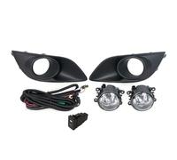 DZSQTGJKIO Car Front Bumper Fog Light Wires Harness Switch For Suzuki For Swift 2011-2017 Halogen Foglight Foglamp Cover Frame Kit Work Driving Lights(One set)