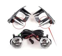 DZSQTGJKIO Fog Lights Chrome Driving Lamp Assembly For Toyota For Sienna 2017 2018 2019 2020 With Cover Front Bumper Frame Kits Work Driving Lights(Chrome Frame)