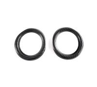 DZSQTGJKIO For Toyota For C-Hr For Chr 2016 2017 2018 Abs Carbon Fiber Car Fog Light Lamp Frame Cover Trim Exterior Moulding Accessory Work Driving Lights(Carbon Fiber Look)