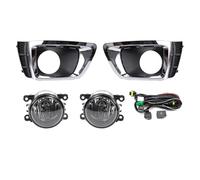 DZSQTGJKIO Headlight For Subaru For Forester 2014 2015 2016 Fog Lamp Cover Grill Bezel Switch Foglights Assembly With Bulb Work Driving Lights(Chrome 1 Set)