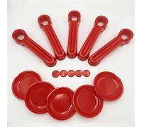 DZSQTGJKIO Interior Trim Accessory for Dodge for Nitro 2007-2011 Car Door Bowl Abs Exterior Door Handle Bowl Decoration Cover Accessories(Red)