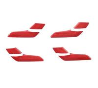 DZSQTGJKIO Interior Trim Accessory for Maverick 2022 2023 2024 ABS Carbon Fiber Pattern Car Inner Door Handles Covers Decoration Trim Frame Kits(Red)