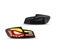 DZSQTGJKIO Tail Lights Brake Rear Lamp Assemb For Series 5 F10 F18 2011-2016 With The Sequential Indicator With Start Up Animation Taillamp Warning(Black)
