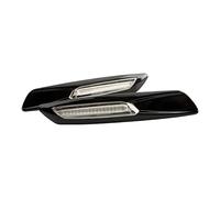 DZSQTGJKIO Turn Singal Light Car Side Marker Lights Sequential Sequential Amber Side Marker Lights For E90 F10 E60 E81 E82 E87 E88 E91 E92 E93 E61 E39 1 3 5 Series 2Pcs/Pair(Black)