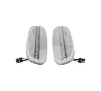 DZSQTGJKIO Wing Mirror Indicator 2pcs LED Front Side Marker Light Dynamic Turn Signal Indicator Blinker Lamp For Subaru For Impreza GC For GM GF 1993-2001(Crystal)