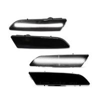 DZSQTGJKIO Wing Mirror Indicator Car Front/Rear Bumper Side Marker Indicator Lights For Chrysler For Crossfire 2004 2005 2006 2007 2008(Smoked)