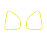 DZSQTUND Car Interior Car Front Door Stereo Speaker Audio Sound Decoration Cover Accessories For Chrysler 300C 2011 Up(Yellow)