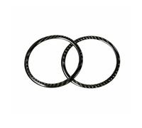 DZSQTUND Car Interior Door Loudspeaker Frame Trim Carbon Fiber For BMW 3 Series E90 E92 2005-2012