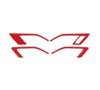DZSQTUND Car Interior for VW for Golf 8 MK8 2020 2021 Auto Inner Door Handle Decoration Frame Trim Cover Carbon Fiber Car Interior Accessories(Red l)