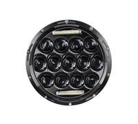 DZSQTUND Motorcycle Headlights Universal 7 Inch 40W 50W Replacement Projector 7" LED Headlight Assembly Motorcycle Round Headlamp LED Headlight(75w black)