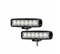 DZSQWETYU Car Headlight Lenses 6 LED Car Work Light High Bright Spotlight Universal Offroad Automobile Truck Driving Fog Headlights DRL Lamp 12V Car Headlamp Lens Glass(2pc)