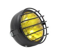 DZSQWETYU Motorbike Headlights Retro Vintage Motorcycle Universal Side Mount 35W 6.5 Inch Amber Headlight For Cafe For Racer With Grille Motorcycle Led Headlights