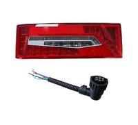 DZSQWETYU Rear Tail Light 1Pc 24V LED Rear Headlight Tail Light For Scania R S L Truck Taillight With Connectors Accessories Parts OEM 2860827 2860829 Car Tail Lights(Left With Connector)