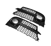 DZSSSBHD For Audi TT MK2 S-LINE TTS 2011-2014 2PCS Car Honeycomb Hex Front Fog Light Grill Lamp Grille Cover Racing (Color : Black)