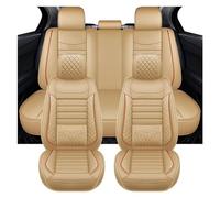 dzstnbhd Cushions Protecto For Seat For Ibiza Car Seat Cover Accessories Interiors Women Auto Protector Waterproof(5 PCS beige)