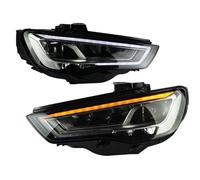 dzstnbhd Lamp Shade Transparent Cover For For A3 2014 2015 2016 2017 2pc Front Lights Led Headlights Accessories Modified DRL Turn Signal Light Assembly Transparent Lampshade(For Xenon)