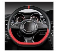 DZSUNLOHJ Car Steering Wheel Cover Microfiber Leather D Shape 38cm Car Steering Wheel Cover For Suzuki For Swift 2017 2018 2019 2020 2021 2022 Auto Accessories Steering Wheel Cover(Red)