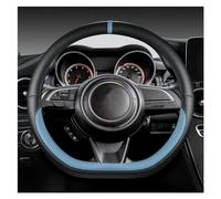 DZSUNLOHJ Car Steering Wheel Cover Microfiber Leather D Shape 38cm Car Steering Wheel Cover For Suzuki For Swift 2017 2018 2019 2020 2021 2022 Auto Accessories Steering Wheel Cover(Blue)