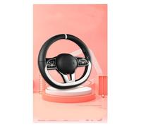 DZSUNLOHJ Car Steering Wheel Cover Microfiber Leather D Shape 38cm White For Suzuki Swift 2017-2022 Auto Accessories