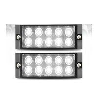 DZSYANJIASM Car Rear Stop Light 10led Side Marker Light Ultra Slim Turn Signal Brake Indicator Truck Stop Lamp Waterproof for Semi-Trailer Pickup Tractors(2pcs White Light)