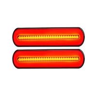 DZSYANJIASM Car Rear Stop Light 12V 24V LED Flash Brake Tail Light Auto Flowing Turn Taillight Daytime Running Lamp For Heavy Truck Trailer Lorry Pickup(2pcs Tail Light)