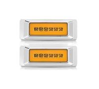 DZSYANJIASM Car Rear Stop Light Front Rear LED Brake Light 12V 24V Turn Signal Lamp for Semi-Trailer Cargo Van Pickup Truck Tractor Car Parking Taillight(2pcs Yellow Light)