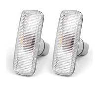 DZSYANJIASM Car Rear Stop Light Yellow Side Turn Signal Light Non-LED 04806224AA for Jeep for Commander for Compass for Patriot 2006-2010 Signal Lamp(2pcs Clear Lens Lamp)