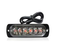 DZSYANJIASM Mirror Turn Signal 1X Truck LED Strobe Police Warning Light 6SMD Grille Flashing Side Light Bar Car Trailer Beacon Lamp Amber Traffic Light 12V 24V(Red)