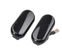 DZSYANJIASM Mirror Turn Signal 2PCS Dynamic LED Side Marker Lights 12V Flowing Turn Signal Light Side Repeater Lamp Panel Lamp For Nissan For Qashqai 350Z J10(Dynamic Smoked)