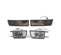 DZSYANJIASM Mirror Turn Signal 4PCS Set Car Smoked Front Bumper Fog Light + Turn Signal Lamp For VW For Jetta For MK3 For Golf 1992-1997
