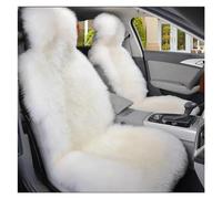 DZSYBUIGB Car Seat Covers Warm Plush Car Seat Covers Universal Long Wool Fur Car Front Seat Protect Cushion Mat For Auto Accessories Car Seat Protector Car seat cover(1pc Pure white)