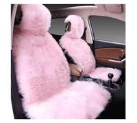 DZSYBUIGB Car Seat Covers - Warm Plush Universal Long Wool Fur Car Front Seat Protect Cushion Mat - Pink