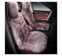 DZSYBUIGB Car Seat Covers - Warm Plush Universal Long Wool Fur Front Seat Protect Cushion Mat - Auto Accessories - Wolf Blue