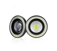 DZSYBUIGB Led Light Bar 2.5inch Angel Eyes Halo Ring 12v Auto Modified Car LED Fog Light Headlight Bulb Projector Led COB DRL For Lada(White-Angel Eye,1 piece)