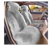 DZSYBUIGB Warm Plush Seat Covers Universal Long Wool Fur Front Seat Protect Cushion Mat for Auto Accessories Car Seat Protector (1pc Light Gray)