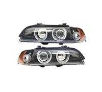 DZSYINGCHUSM Headlight Cover A Pair For BMW 5 Series E39 1997-2003 Front Bumper Head Light Head Lamp Headlamp Headlight Front Turn Signal Light Headlight Glass Cover(Yellow 1 Pair)