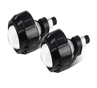 DZSYINGCHUSM Rear Brake Light 6000K White Bi-LED Projector Lens Headlight 2.5 inch LED Head Lamp Lenses H4 H7 9005 9006 Adapter Turbo Fan Light 120W 20000LM(2x RHD Black Mask)