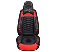 DZSYINGLONGSM Car Seat Cover Sets Car Seat Covers Car Seat Cover Leather For All Model For Fusion For Edge For Tourneo For Kuga For Mustang Protectors(Black Red pillow)