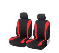 DZSYINGLONGSM Car Seat Cover Sets Car Seat Covers For Fusion Full Set Car Seat Covers Universal Size Side Airbag Compatible Washable Protectors(Red 2pcs)